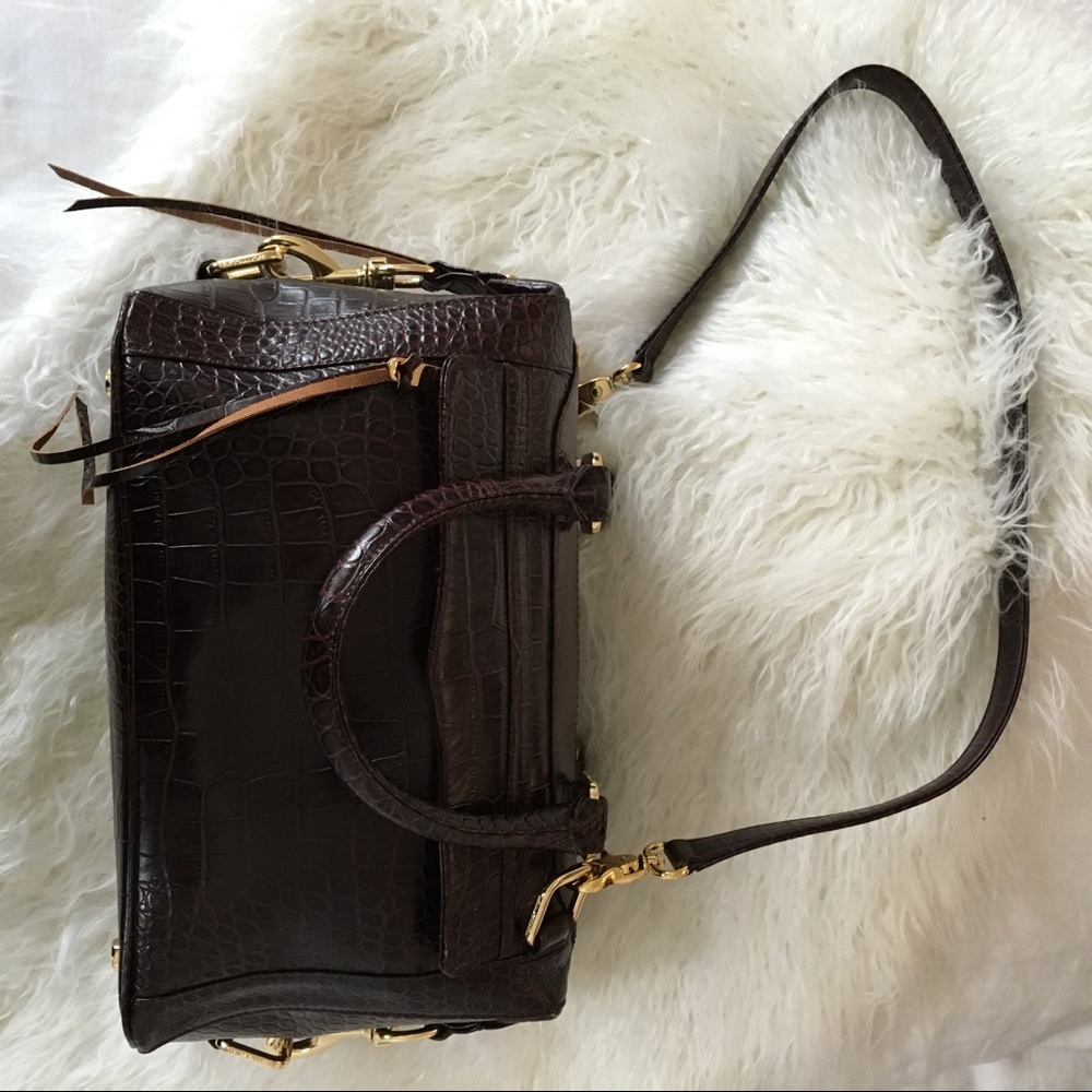 Rare Rebecca Minkoff Croc Embossed MAB in Cognac - Picture 5 of 8